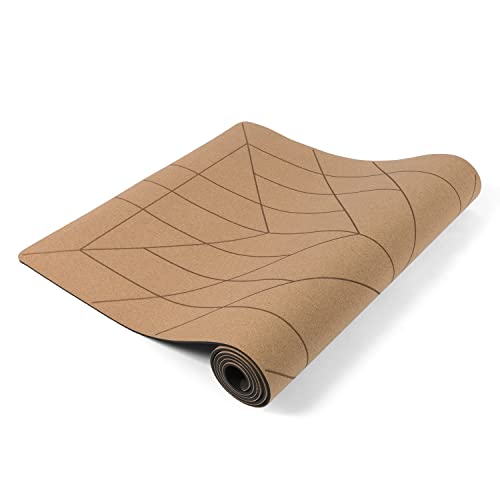 Lotuscrafts Yogamatte Cork - Rutschfeste Sweat Proof Oberfläche - 100% Recycelbare Materialien - Yoga Matte...